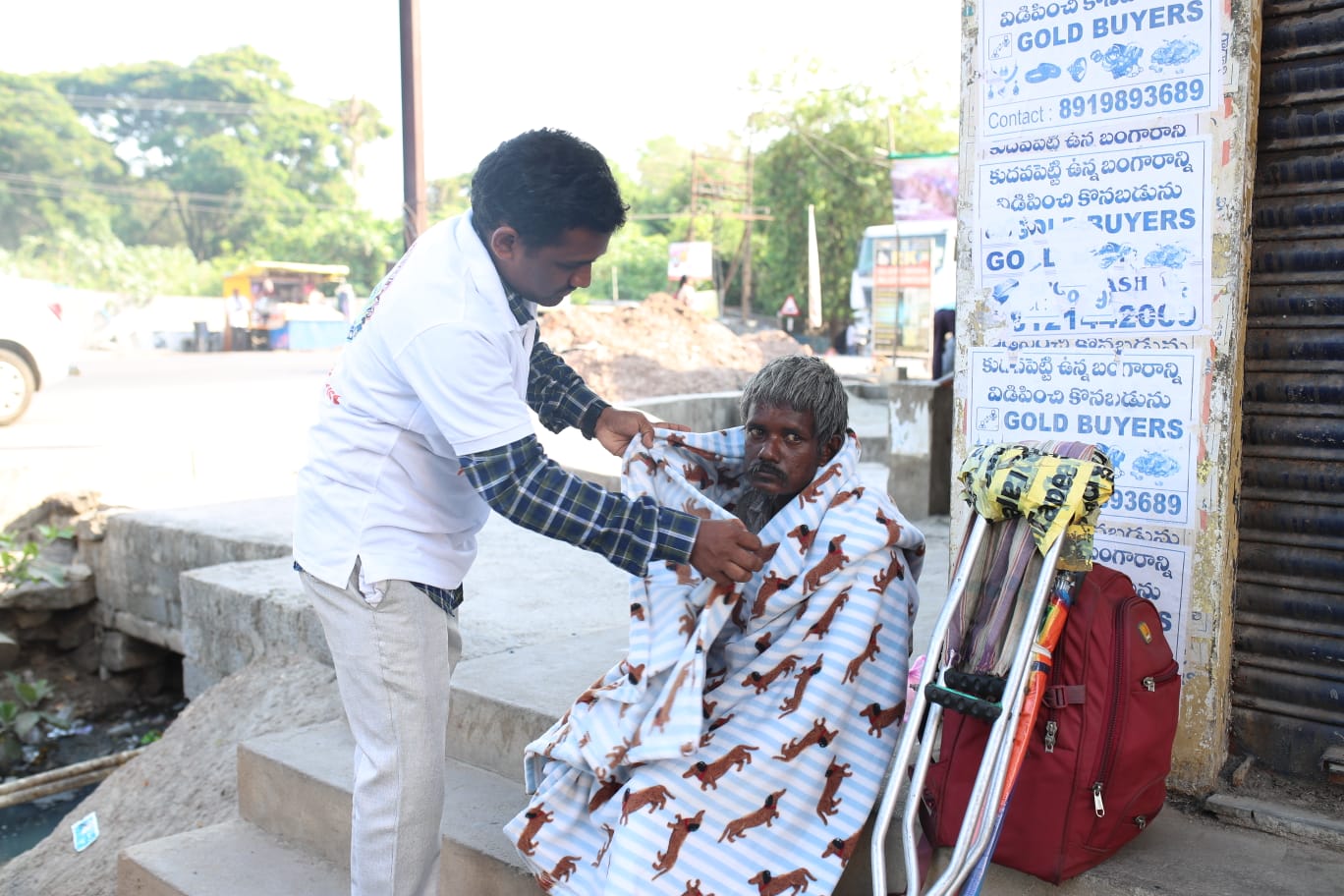 Healthcare professional providing care